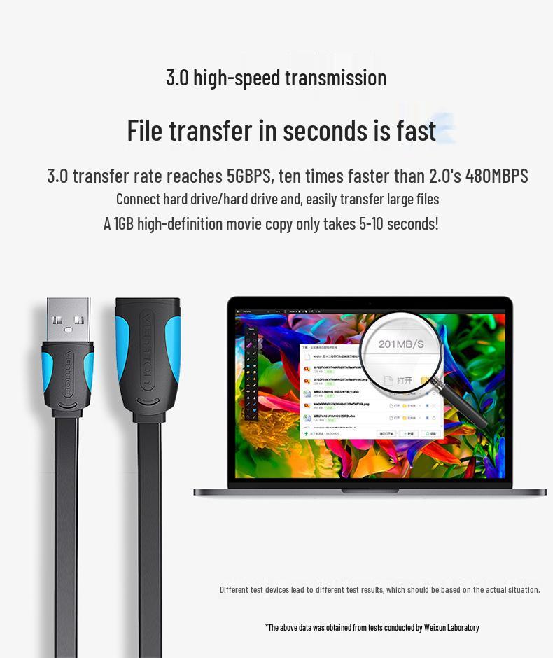 Vention USB 3.0 Male to Female Extension Cable for Computer Accessories