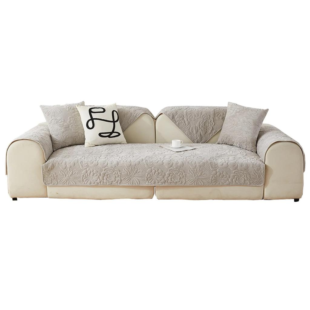 New Plush Sofa Cushion Winter Soft Pastoral Non-slip Back Towel Sofa Cover Cozy Home Decor