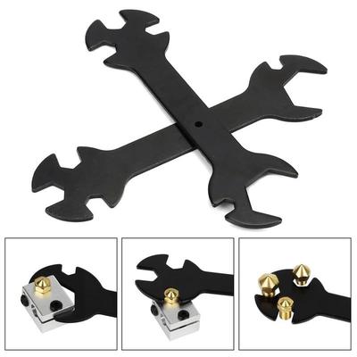 5-in-1 Schraubenschlüssel Halter 6 mm bis 20 mm Stahl Maulschlüssel Flach für E3D Mk8 Mk10 Düsenschlüssel Werkzeug 3D-Drucker Teile