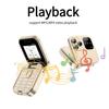 Mini Flip Mobile Phone FM Radio Magic Voice Blacklist Speed Dial Vibration 2SIM Card Small Display Foldable Phone