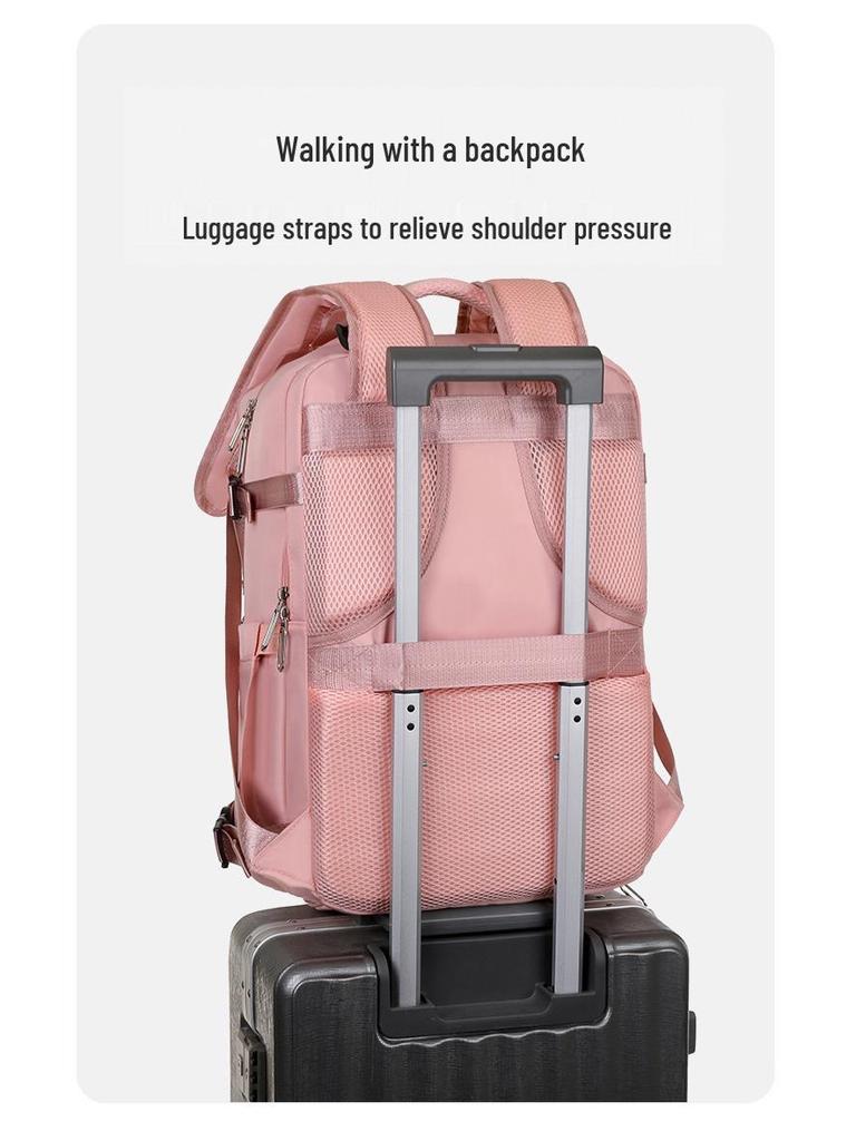 Popular Large-Capacity Travel Backpack for Men & Women – Versatile Business, Commuting, and Leisure Schoolbag with Multi-Compartments & Laptop Slot