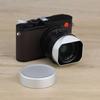 Haoge Metal Front Lens Cap Cover for Leica Q3, Q3, Q2, Q Type 116, Q Type 116, Silver Digital Camera Accessories