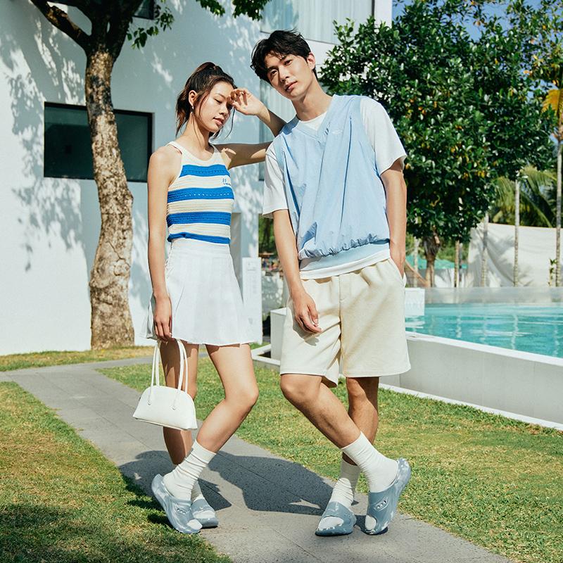 Saucony Cradle 2 Bestselling Relaxing Sports Odor Resistant Anti-Chafe Slide Sandals Unisex Sandals Blue White S28903-8