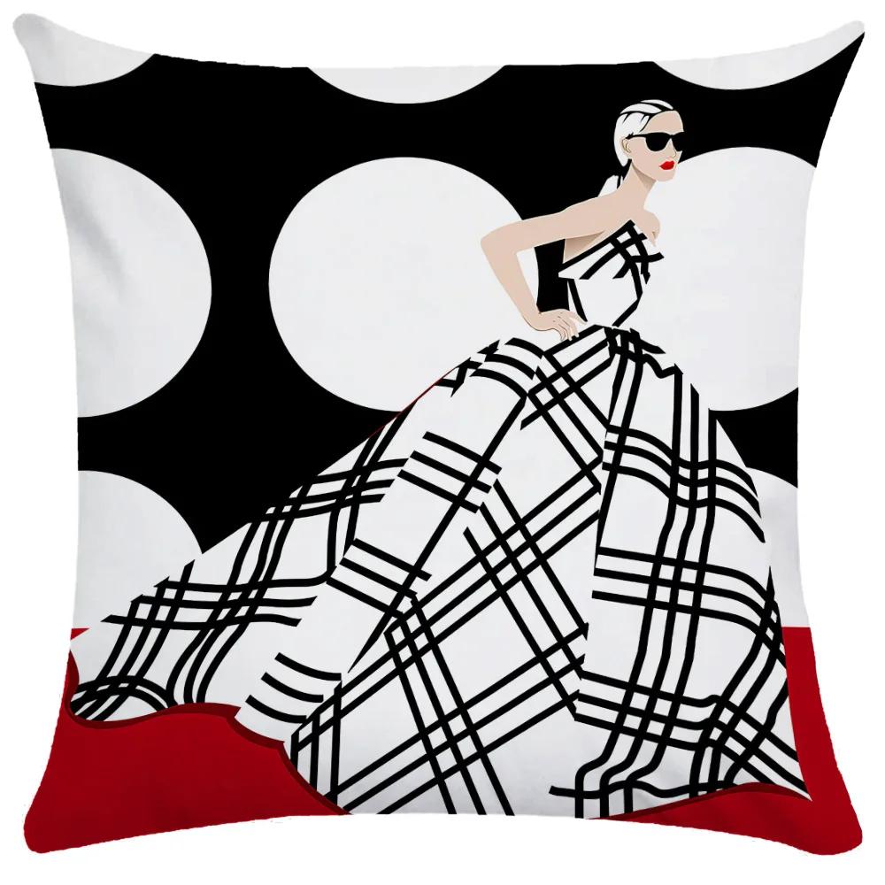 Home Decor Throw Pillow Covers Room Aesthetics Fashion Ladies   Double Bed Cushion