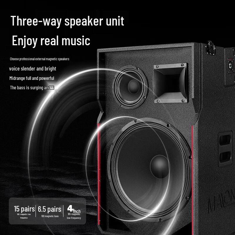 MALONE All-in-one Karaoke Speaker with 27-inch Display