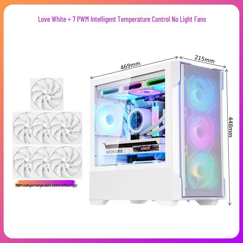 SAMA God of Light Mini White mATX240 Case with Transparent Side Panel