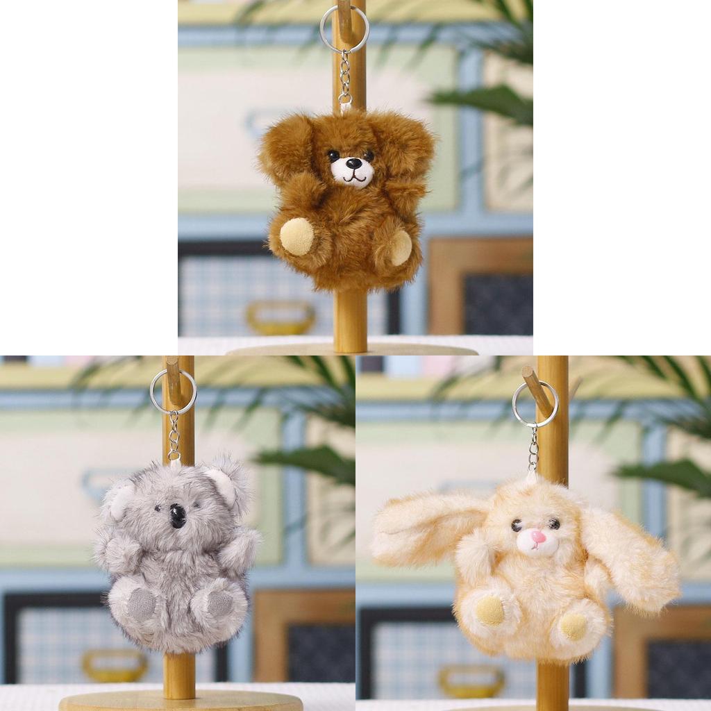 Plush Bear Keychain With Pp Cotton Filling For Kids And Adults