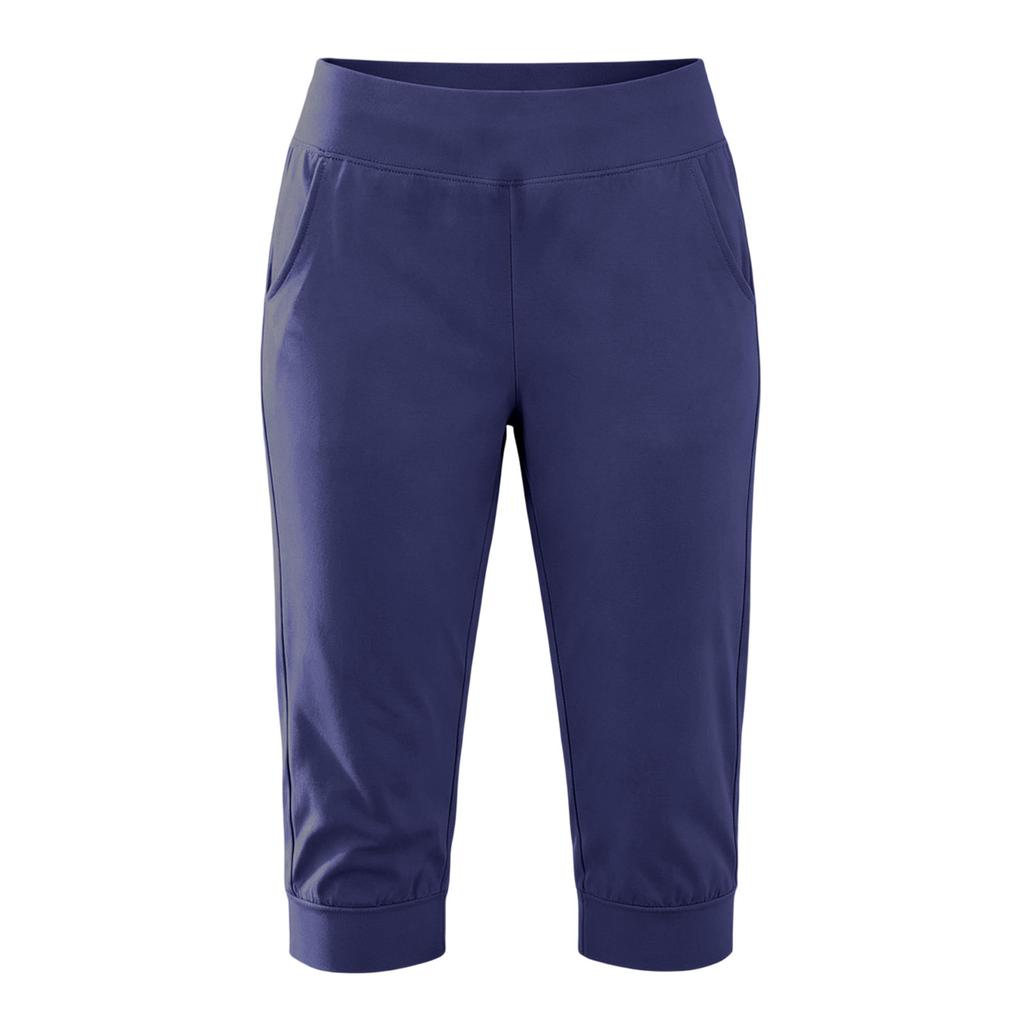 Women Stretch Capris Yoga Pants Elastic Waistband Soft Fabric Athletic Workout Cropped Trousers for Fitness and Activities