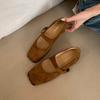 Fashion Female Slip On Footwear Shallow Ladies Mary Janes Flats Shoes Casual Fashion Square Toe Women Flats With Shoes Lady