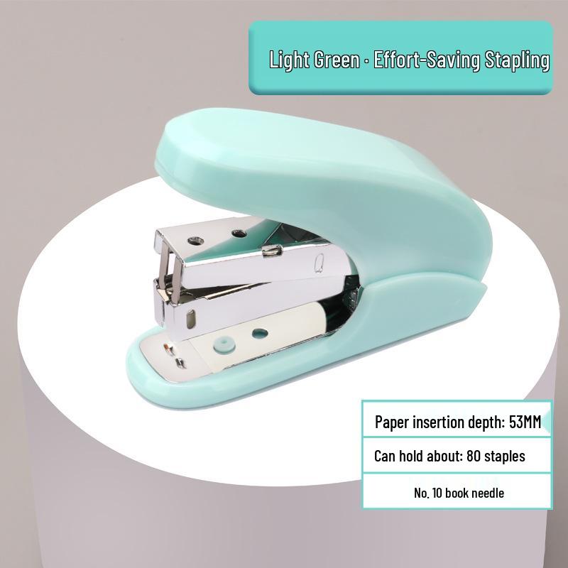 

Durable Mini Stapler for Students - Labor-Saving Handheld Office Binding Machine зелений