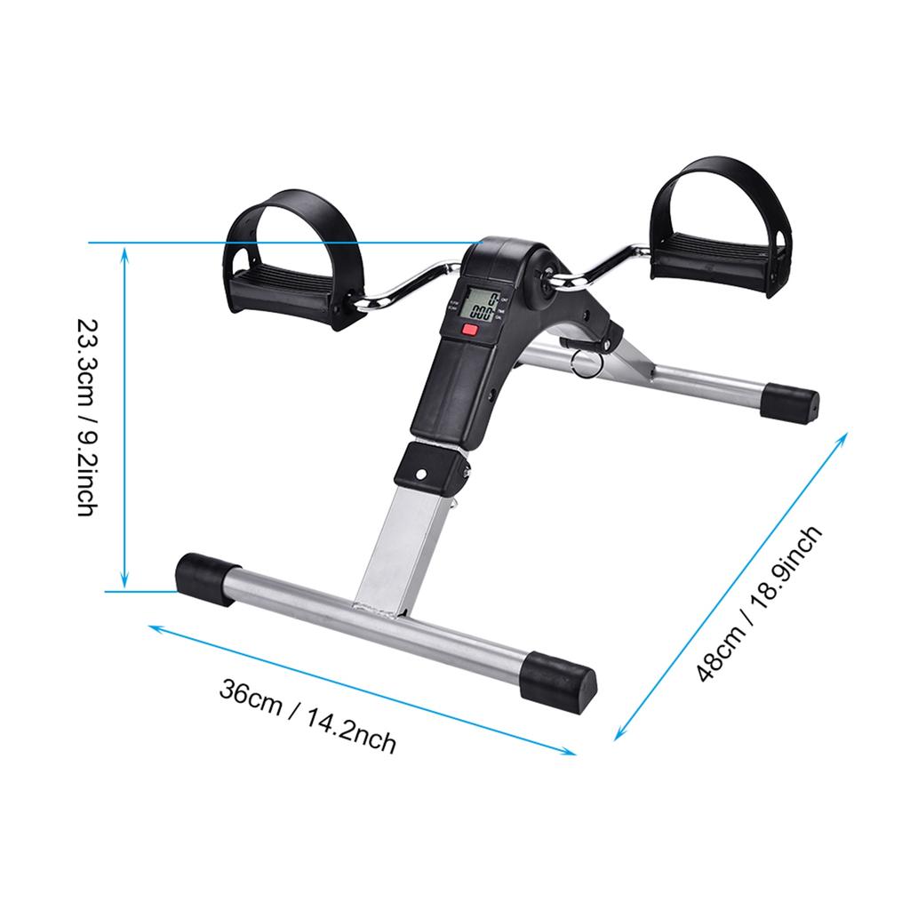 Foldable Mini Pedal Exerciser Bike - Leg & Arm Rehabilitation Trainer for Elderly Home Physical Therapy