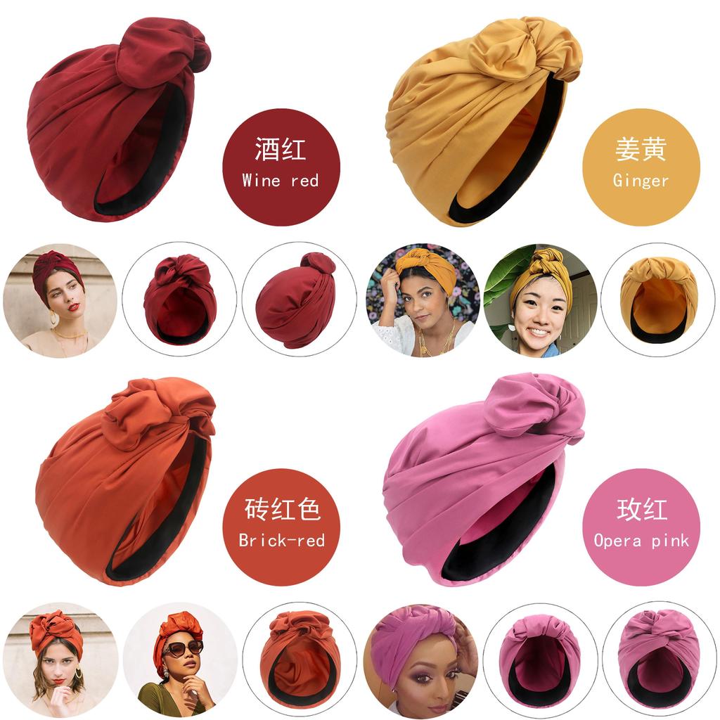 Cross Headscarf Hat For Women Fashion Summer Vintage Sun Protection Head Wrap