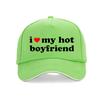 Ich Liebe Meinen Heissen Freund Buchstabendruck Baseballkappe Mode Valentinstag Paar Geschenk Hut Coole Verstellbare Snapback Hüte