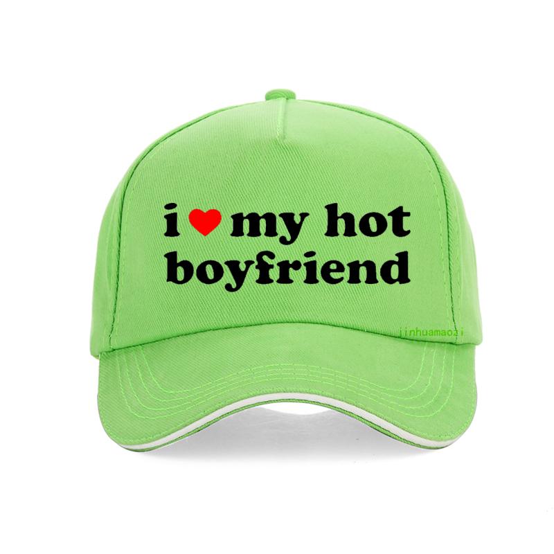 Ich Liebe Meinen Heissen Freund Buchstabendruck Baseballkappe Mode Valentinstag Paar Geschenk Hut Coole Verstellbare Snapback Hüte
