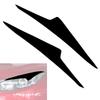 Car Headlight Eyelid Eyebrow Cover Trim Piano Black Stickers For Mazda 3 Axela 2014 2015 2016