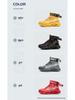 All-Season High-Top Safety Work Shoes: Anti-Smash, Anti-Puncture, Lightweight, Elastic Shock Absorption, Breathable Fly-Knit Design