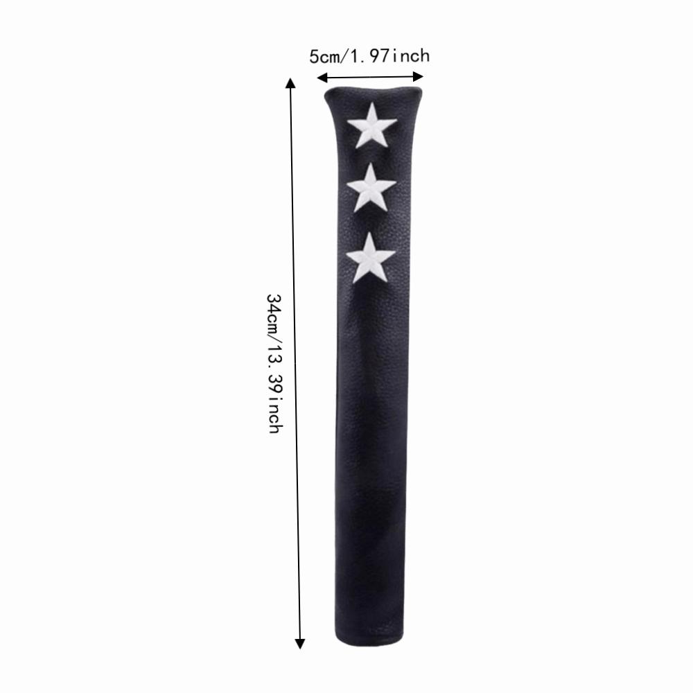 PU Leather Alignment Stick Case Star Embroidery Alignment Stick Protector Outdoor Training