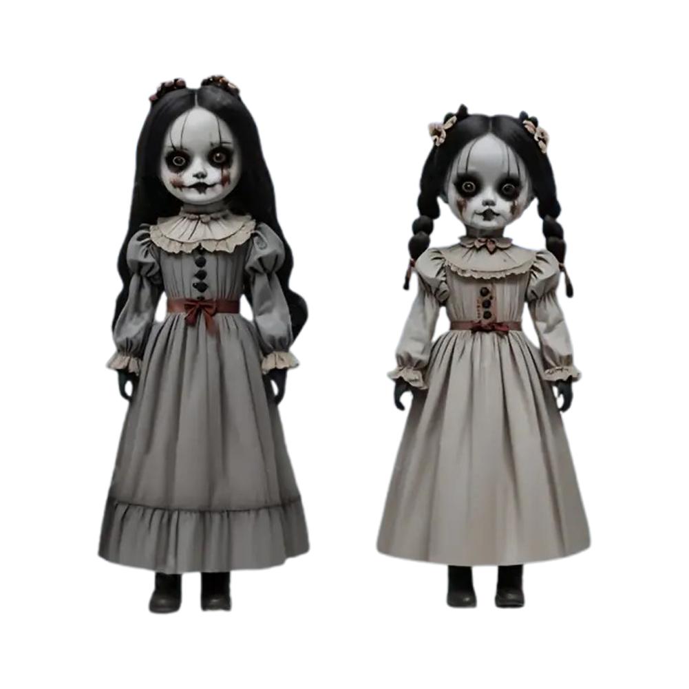 2pcs Halloween Ghost Doll Ground Decoration 2D Scary Doll Ground Plug-in Board outdoor horror ghost doll decorations Ornament