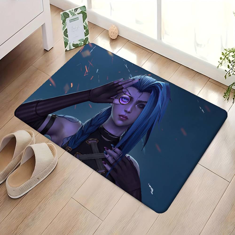 1PC Anime J-Jinx Game Kitchen Mat Kids Room Bedroom Decoration Balcony Anti-Slip Doormat Living Room Alfombra
