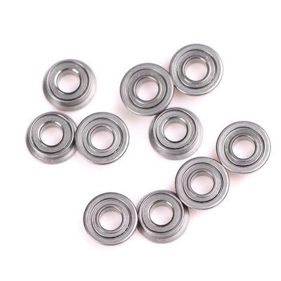 10Pcs Mf63Zz Mini Metal Double Shielded Flanged Ball Bearings (3Mmx6Mmx2.5Mm)