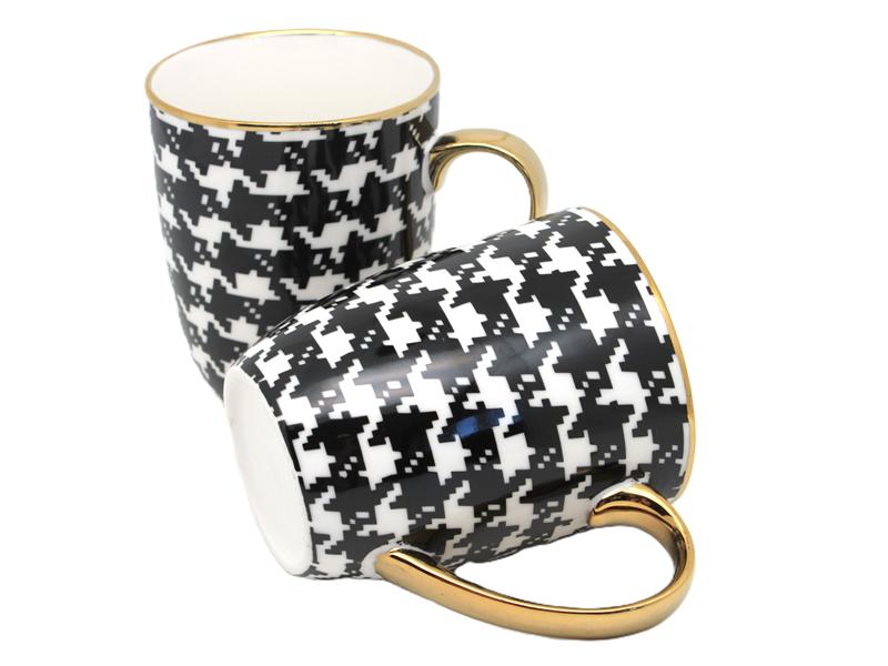 Set of 2 Pepita Cups 400ml
