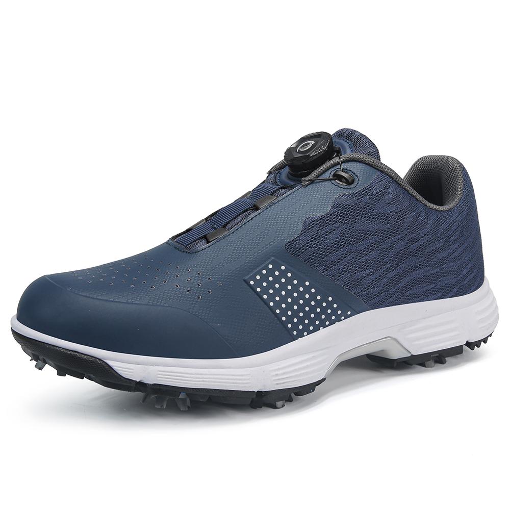 Professional Golf Shoes Men's Extra Large Comfortable, Fashionable, Quick Lace, Anti Slip Nails Golf Shoes Sizes 39-49