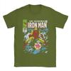 Iron Man Big Premier Issue Classic Comic T Shirt Men's Crazy T-Shirts Crew Neck Tees Short Sleeve Clothing Classic
