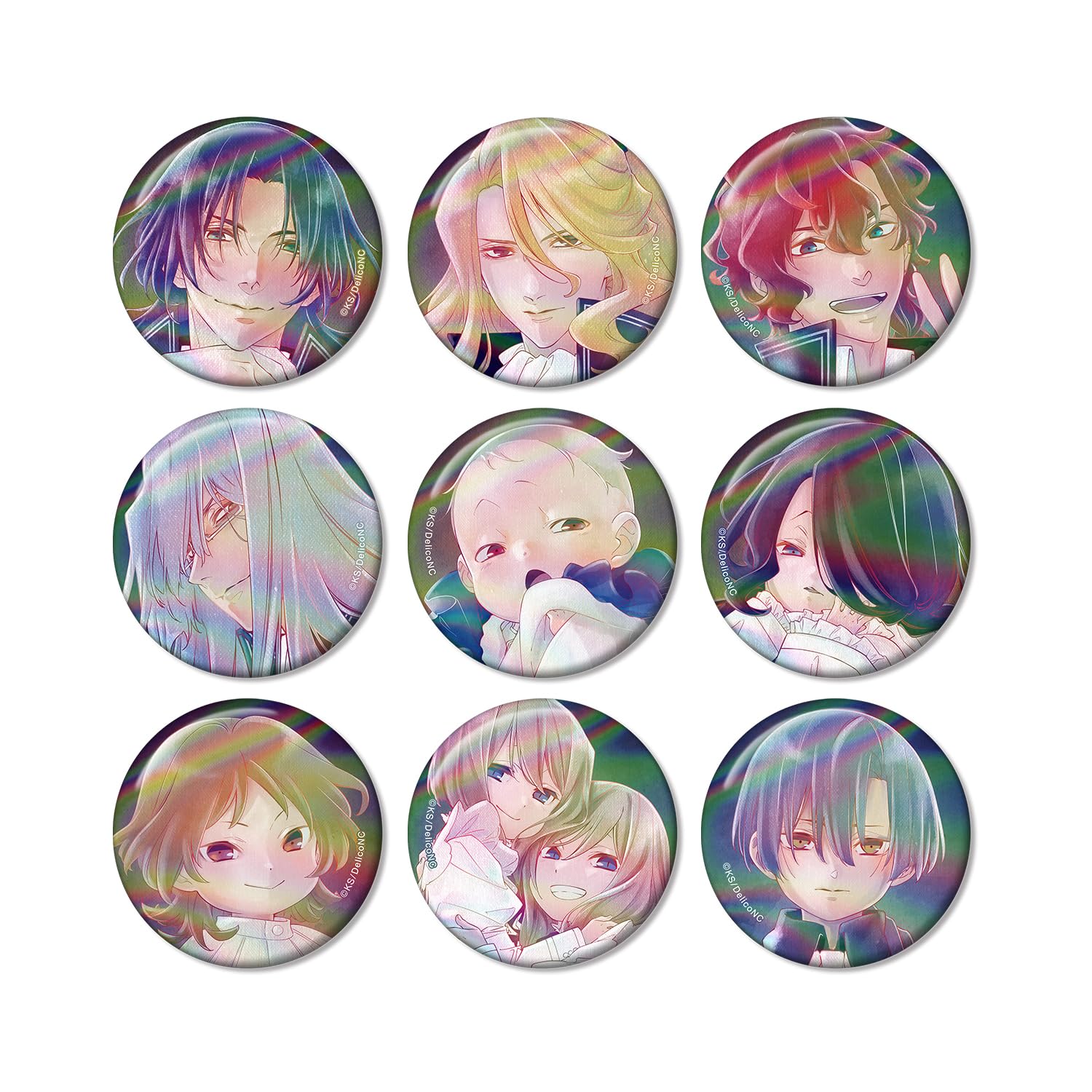 

TV Anime Trading Ani Art aqua label Aurora Can Badge Box Delico s Nursery 9-Piece