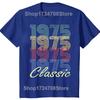 Novelty Born In 1975 Vintage T Shirts Graphic Cotton Streetwear Short Sleeve Birthday Gifts 50 Years Old Tshirt Mens Clothing