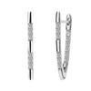 Trendy Accessory Zirconia Earrings V-Shaped Geometry Earrings Dangle Earrings  Jewelry Accessory