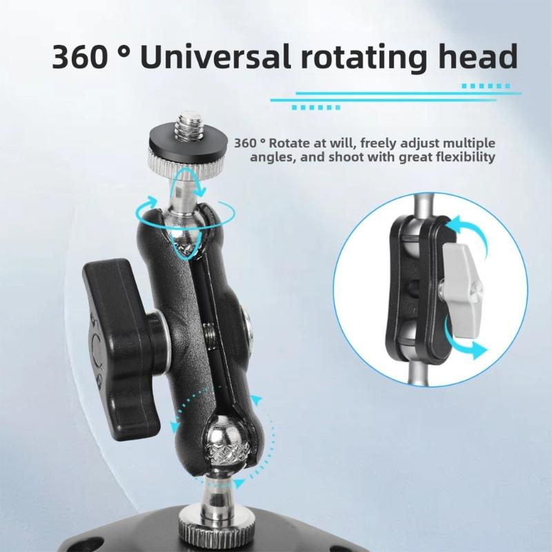 Quick Installation Dashboard Suction Cup Mount for Action 6 Camera Multiple Directional Rotation for Flexible Viewing
