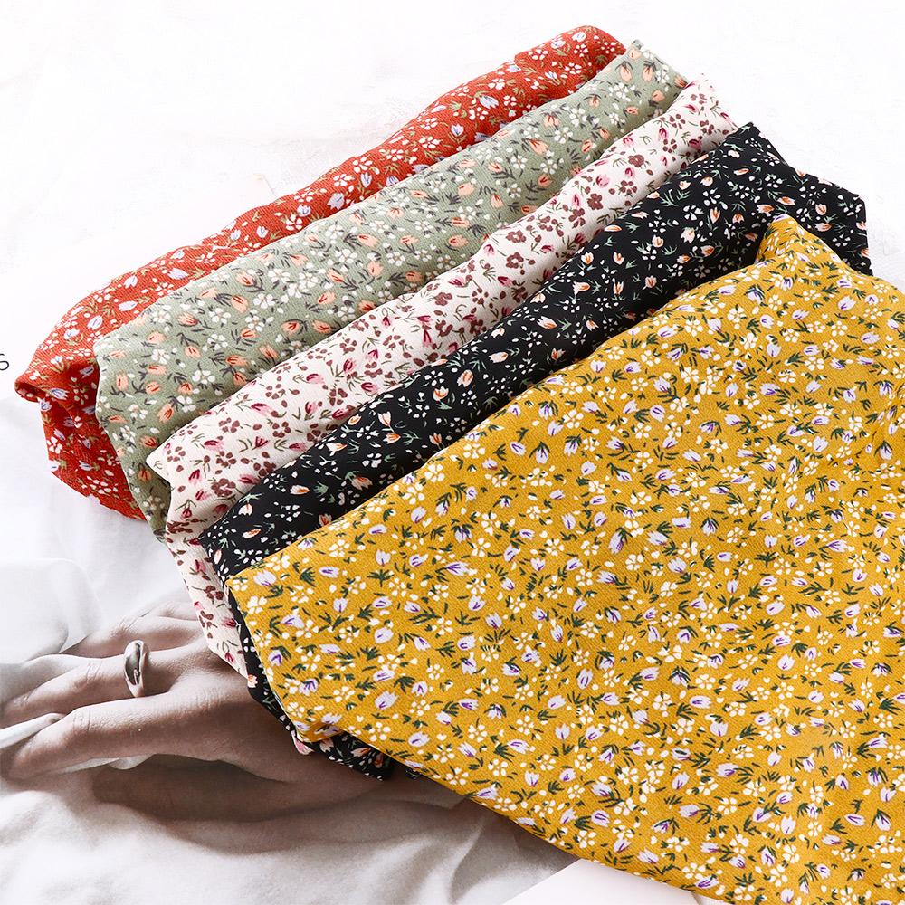 Women Cloth Floral Print Elastic headband Floral Turban Hair accessories Triangle hair headband