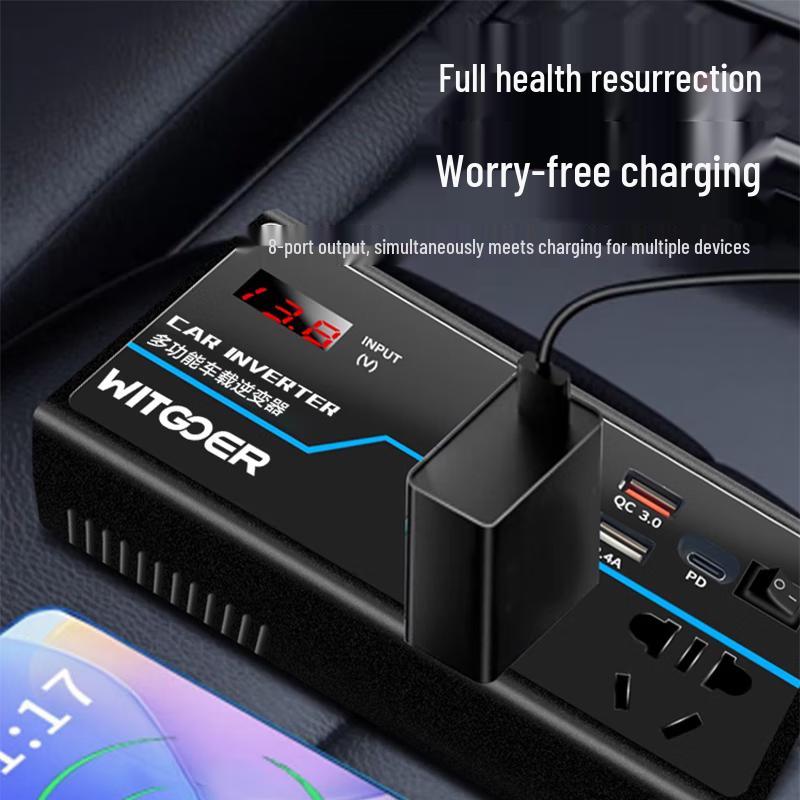 Universal 12V/24V to 220V Car Power Inverter
