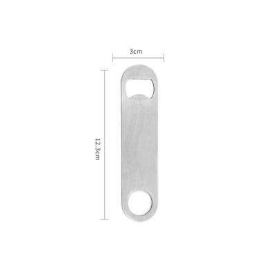 Mini Dayanıklı Bira Şişe Açacağı Paslanmaz Çelik Düz Hız Şişe Kapağı Açacağı