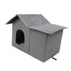 Cat House for Outdoor Cats Foldable Water Resistant Rainproof Feral Cats Shelter Cat Cave