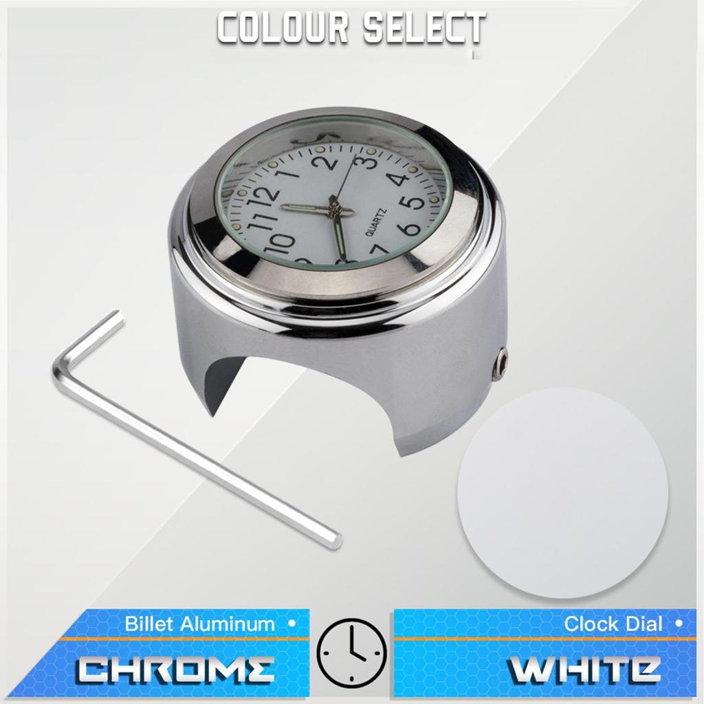 Bicycle Handlebar Clock - Waterproof Clock and Thermometer, Bike Clock
