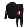 Men'S Stand Up Collar Button Casual Long Sleeved Shirt Long Pants Sports Suit