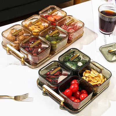 Nordic Style Transparent Divided Serving Tray