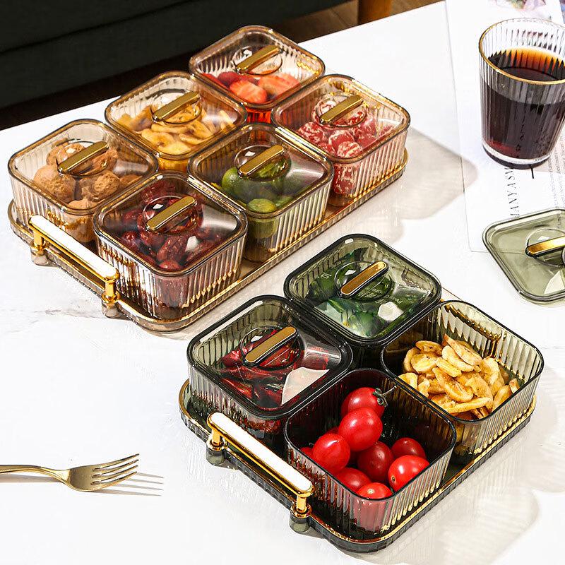 

Nordic Style Transparent Divided Serving Tray
