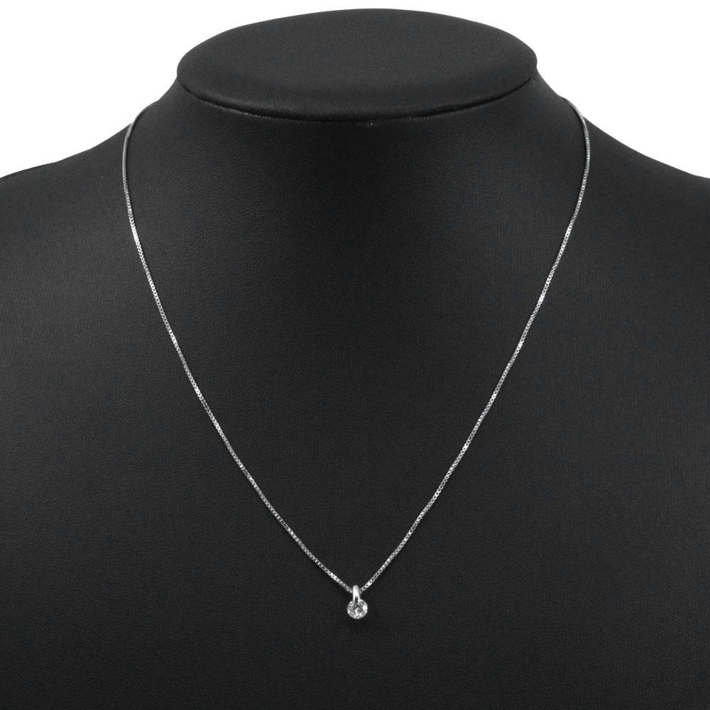 Necklace Pt850Platinum/diamond/Pt900Platinum 3.0g Women Used