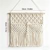 Wooden Rod Macrame Wall Hanging Woven Wall Organizer Wall Decoration Hanging Planter  Home Decor