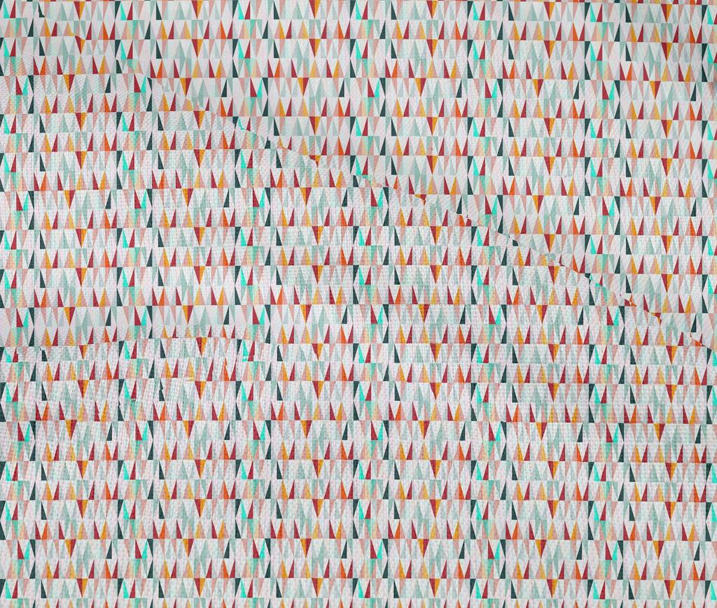 oneOone Cotton Flex Maroon Fabric Triangle Dress Material Fabric Print Fabric By The Yard 40 Inch