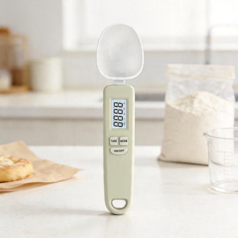 Digital Kitchen Scale For Baking With LCD Display And 7 Unit Conversion For Measuring Flour Sugar And Coffee