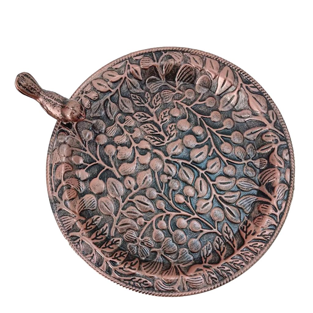 Decorative Frostproof Metal Bird Bath Feeder With Vintage Iron Detailing Winter Resistant For Outdoor Use Standing Basin