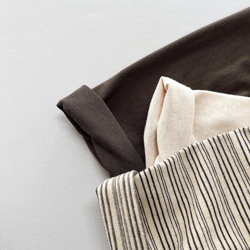 Boys' and Girls' Korean-Style Long-Sleeve T-Shirts - 2025 Spring/Autumn Collection for Small and Medium Kids with Printed Designs