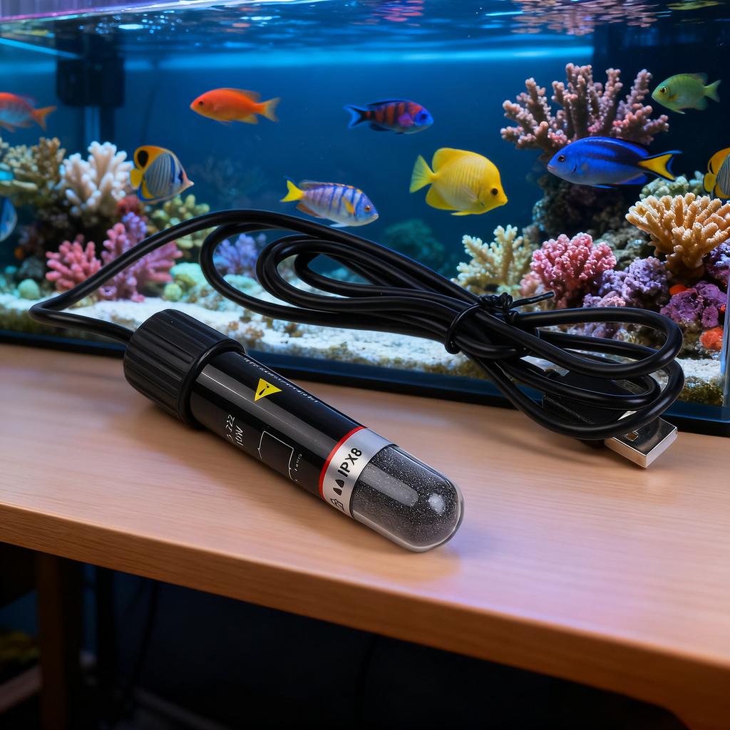 Fish tank heater rod 8 5cm automatic constant temperature 26 degrees USB power supply for small desktop aquariums