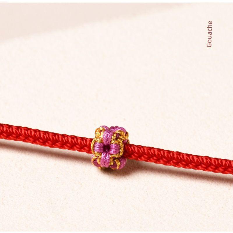 

Узел «Цветок персика» Ручная работа Противоскользящее кольцо Сделай сам Фиксирующее кольцо Разделитель Пряжка Бусины Ремешок для переноски Ремешок для переноски Веревка для ожерелья Аксессуары Peach Blossom Knot-Gouache