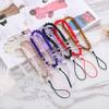 New s Colorful Crystal Phone Hanging Rope Creative Universal Phone Chain Wrist Strap Rope Bead Pendant Phone Lanyards