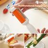 2-In-1 Swivel Vegetable Peeler Rotating Design Potato Scrubber Brush Stainless Steel Scrubbing And Peeling Knife Kitchen Gadgets