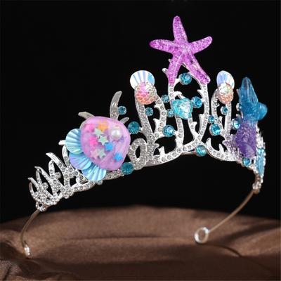 Barokke Stijl Oceaan Infanta Hoofddeksel Samengesteld Metalen Accessoire Voor Bruiloften Feesten Fotografie